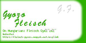 gyozo fleisch business card